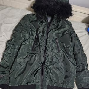 Green Hooded Jacket